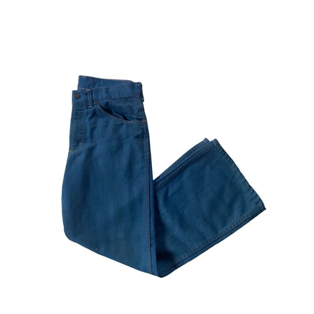 Vintage 80s Toughskins Denim Jeans Size 32x28 vtg bell bottoms